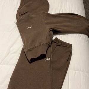 Brown Kith sweatsuit sold out